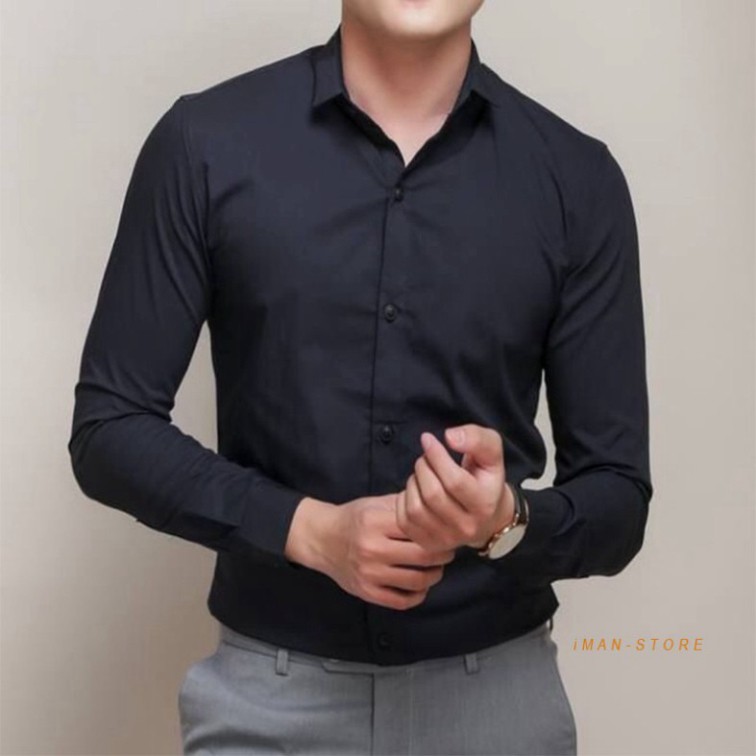 Áo Sơ Mi Nam Trắng – Đen, Áo Sơ Mi Nam Hàn Quốc Vải Lụa Cao Cấp, Mềm Mịn Siêu HOT [Bán Chạy] | BigBuy360 - bigbuy360.vn