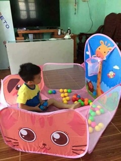SÉT 1 LỀU BÓNG VÀ 100 BÓNG CHO BÉ 