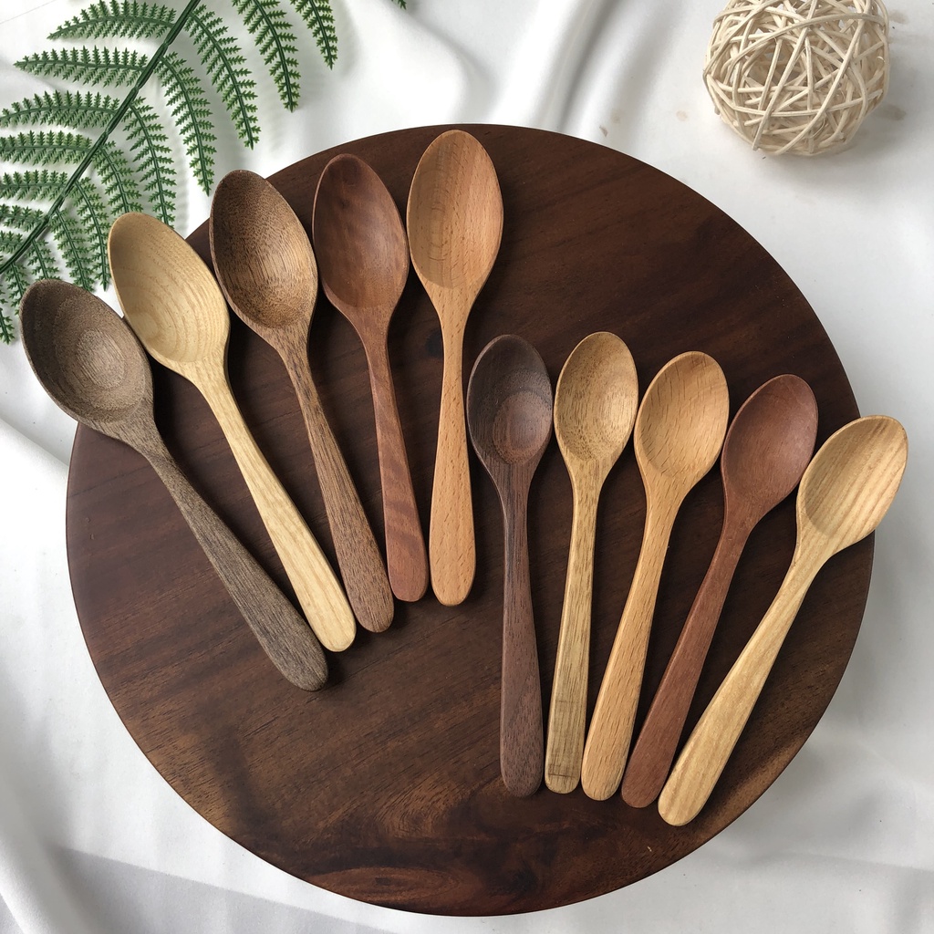 Thìa, Muỗng Gỗ Ăn Cơm, Ăn Chè, Súp, Đồ Tráng Miệng, Thìa Decor Trang Trí Chụp Ảnh Đẹp Của Vitrapro
