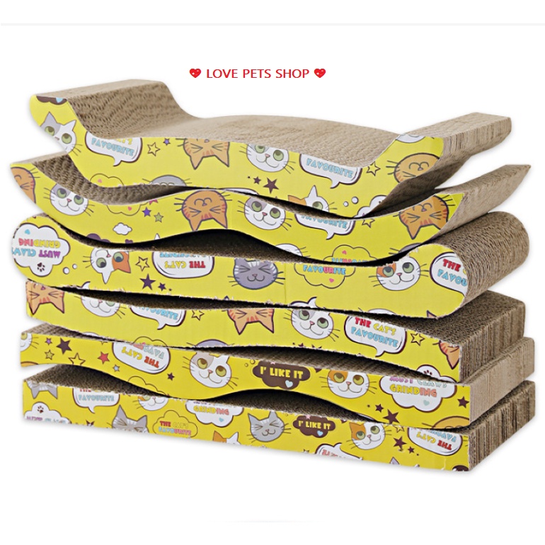 BÀN CÀO MÓNG CHO MÈO HÌNH LƯỢN SÓNG - LOVE PETS SHOP