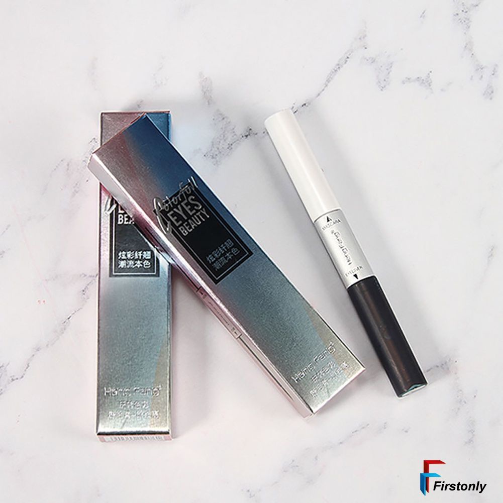 Bộ mascara và bút kẻ mắt dạng lỏng hai đầu màu sắc kết hợp không nhòe
