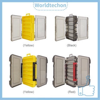 Hộp đựng mồi câu cá hai mặt 12 14 ngăn tiện lợi