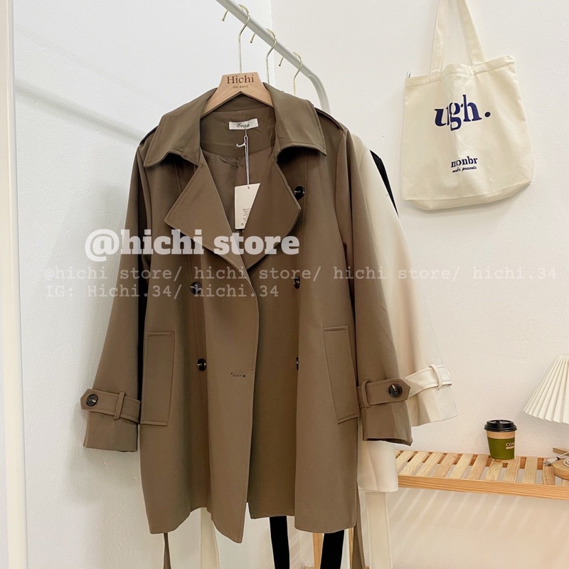 áo mangto dài ảnh thật video phong cách hàn quốc hichi | BigBuy360 - bigbuy360.vn