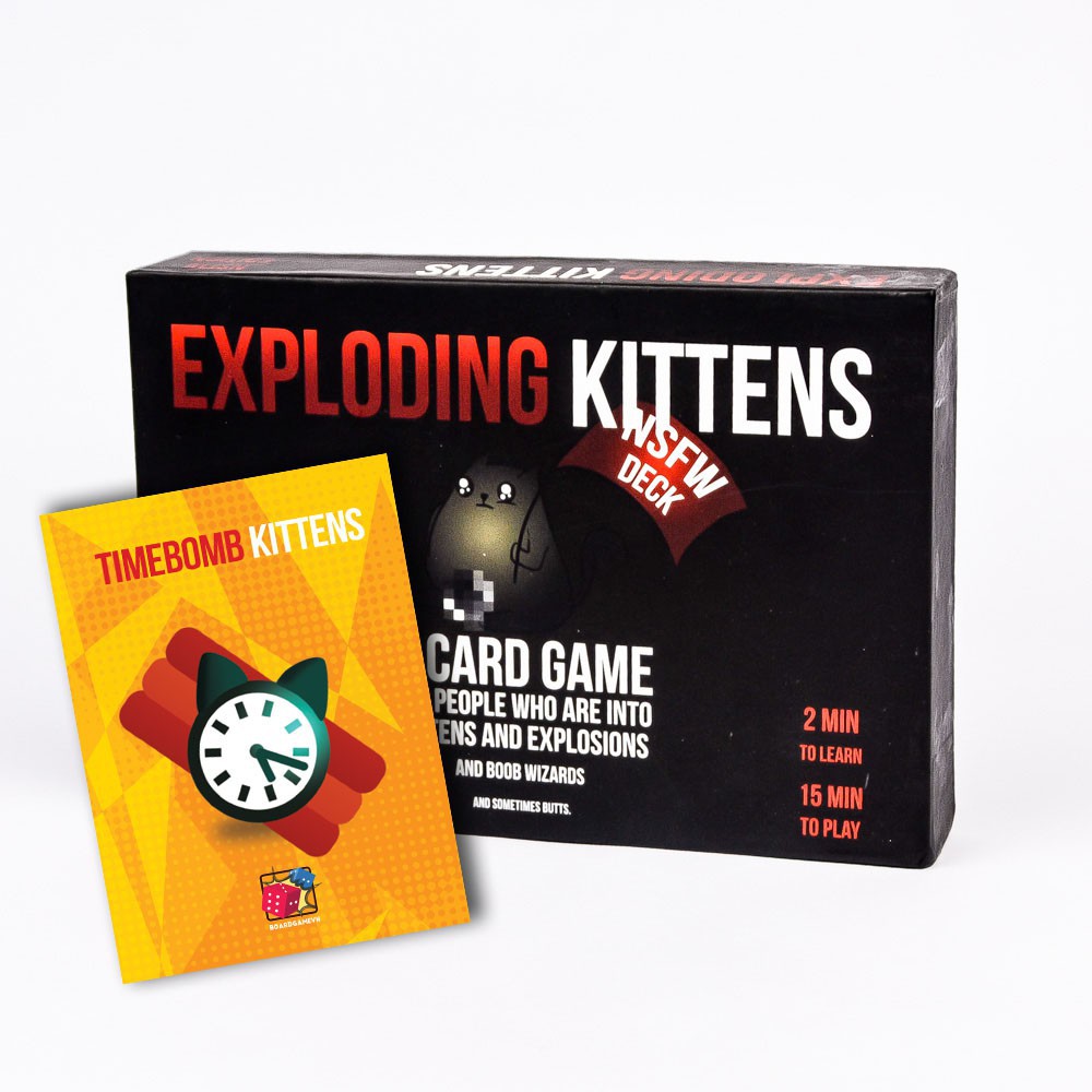 [Free Ship] Combo Exploding Kittens 18+ và bản mở rộng Timebomb Kittens