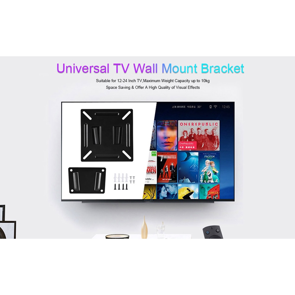 Giá Đỡ Gắn Tường Cho Màn Hình TV LCD LED PC 12-24 Inch