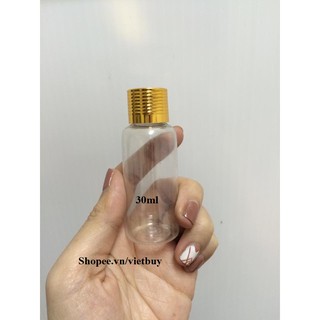 Chai nhựa nắp vàng 30ml