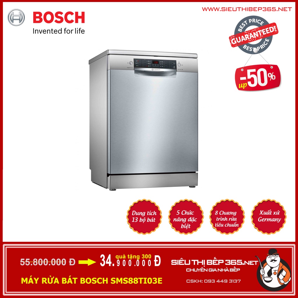 MÁY RỬA BÁT BOSCH SMS88TI03E