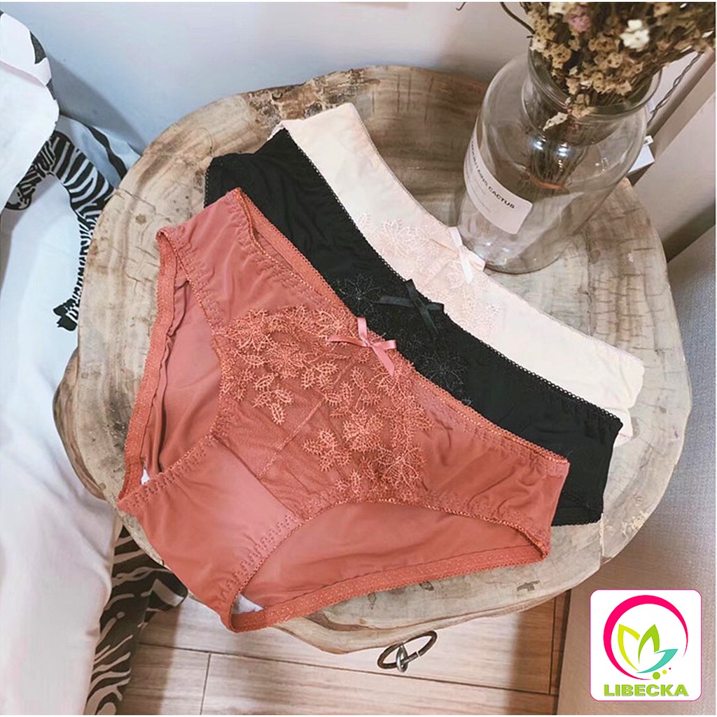 Quần lót nữ ren dễ thương kháng khuẩn cao cấp siêu đẹp thời trang Sexy gợi cảm LIBECKA QLN43
