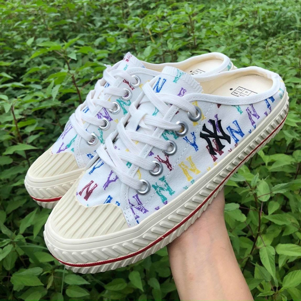 GIÀY MLB ĐẠP GÓT MULE ĐẠP GÓT TRẮNG MONO, ĐẠP GÓT ĐEN MONO, ĐẠP GÓT XANH MONO ,ĐẠP GÓT ĐEN TRƠN