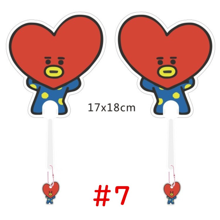 Quạt Cầm Tay Mini Hình Bts Bt21