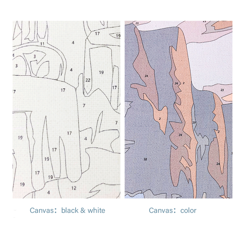 DROFE Bộ Tranh Sơn Dầu Trang Trí Tự Làm Hình Phong Cảnh 40x50cm