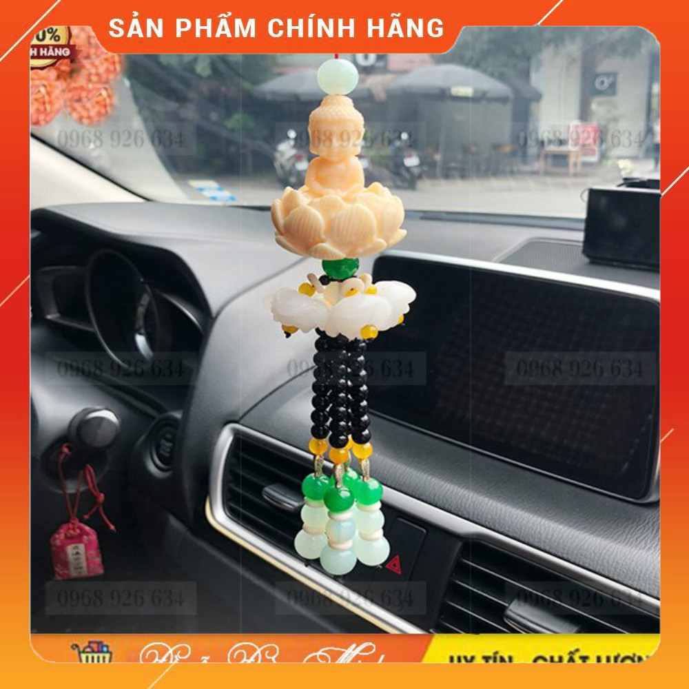 Khánh treo xe ô tô 📌FREESHIP📌Dây treo ô tô phong thủy Phật ngự đài sen / Khánh treo ô tô giá rẻ [Hot]