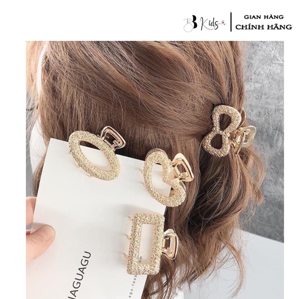 Sét 5 Kẹp Tóc BB Kids Màu Vàng Sang Chảnh