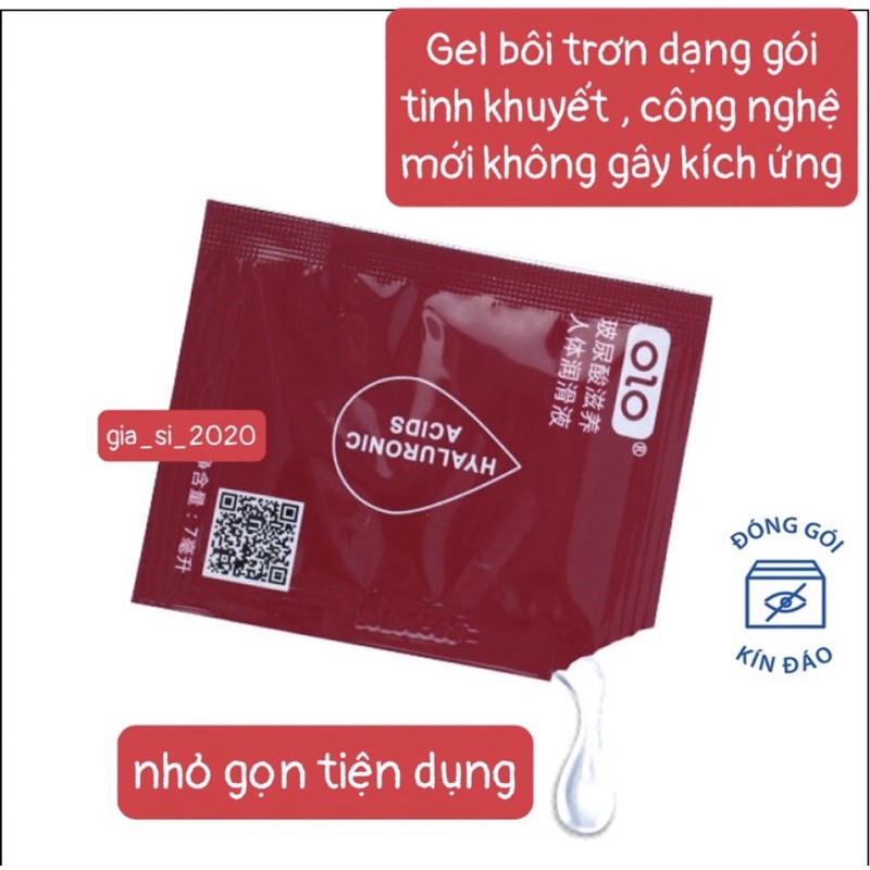 Gel Bôi Trơn OLO Dạng Gói Nhỏ Gọn Tiện Dụng 7ml