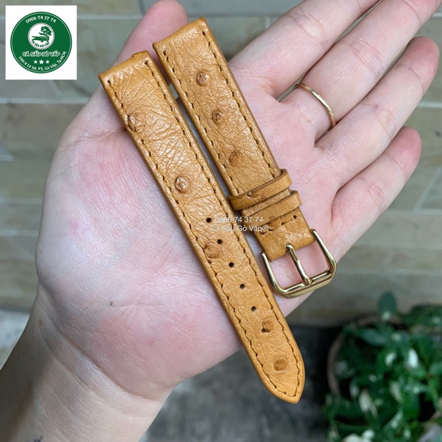 DÂY ĐỒNG HỒ DA ĐÀ ĐIỂU KÈM KHOÁ SIZE NỮ CÁ SẤU GÒ VẤP