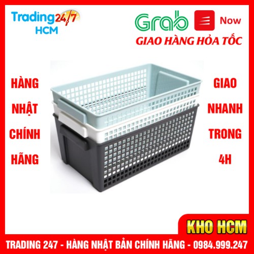 [ Giao Hàng HCM - 4H ] Giỏ đựng đồ đa năng dáng dài nội địa Nhật Bản