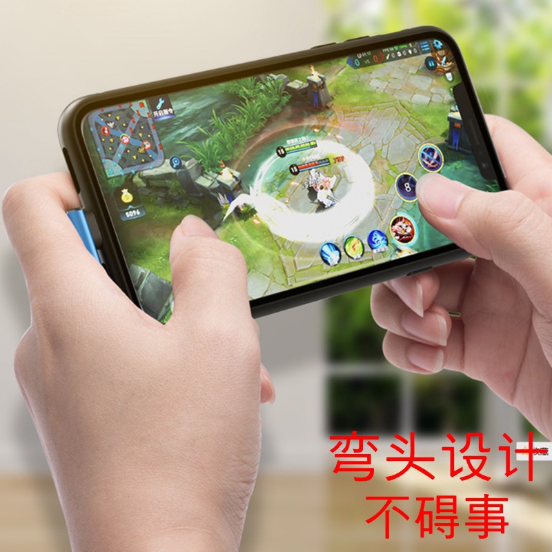 (CHÍNH HÃNG) Dây cáp sạc nhanh thiết kế đầu vuông góc phải 90 độ dùng khi chơi game trên điện thoại iPhone/typeC/Android