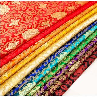 100 * 75cm thêu thổ cẩm lụa satin vải để may vá vá vá kích thước liên tục