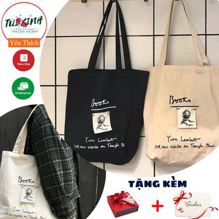 💕Túi tote đeo vai Books hàn quốc ulzzang💕