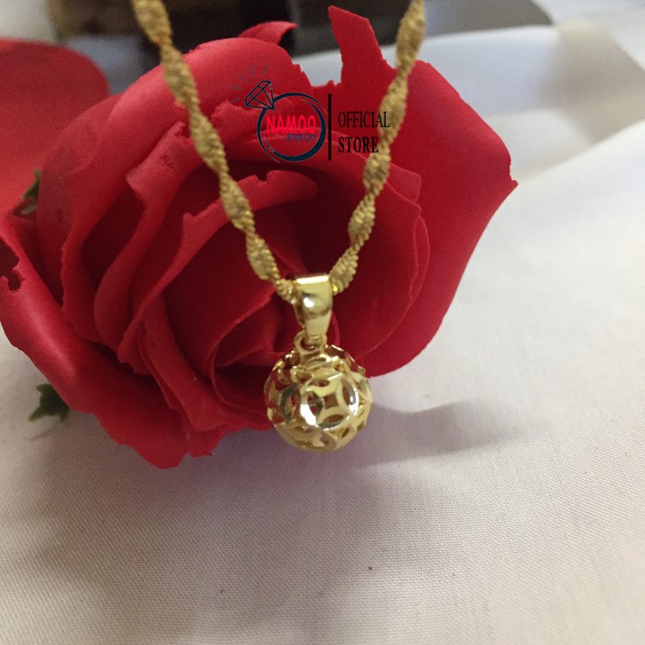 Dây Chuyền Nữ Quả Cầu Đá, Vòng Cổ Nữ Namoo V237 Jewelry