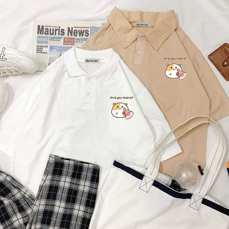 Áo Polo Nữ Freesize Form Rộng. Cotton Thấm Hút Mồ Hôi | BigBuy360 - bigbuy360.vn