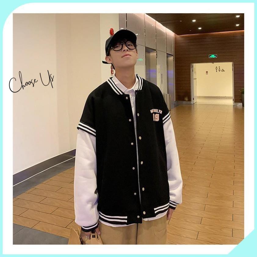 [Hàng Thu Đông] ÁO KHOÁC BOMBER PHỐI TAY TRẮNG 09 TRẺ TRUNG HÀN QUỐC | BigBuy360 - bigbuy360.vn