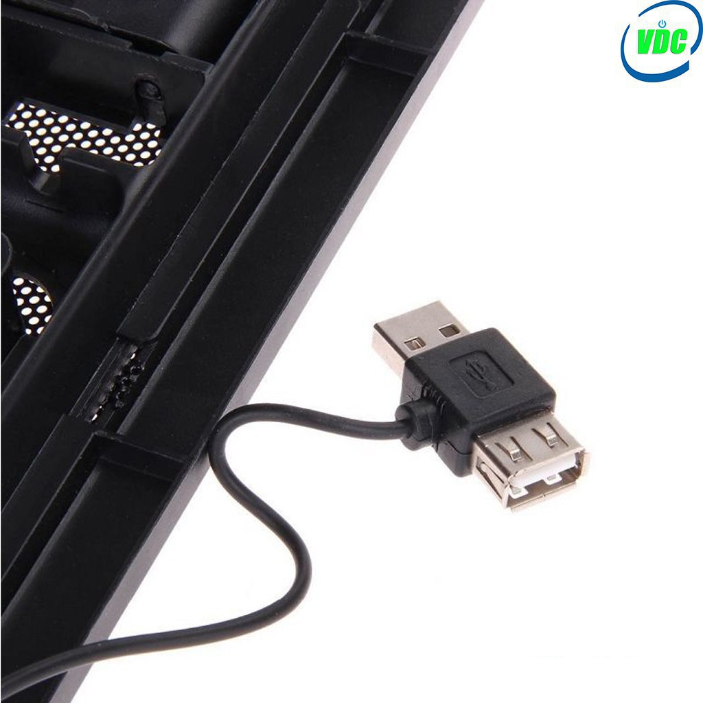 [1 đổi 1] Đế tản nhiệt Laptop Cooling Pad N191 - 14 inch, cực mát, đèn led, đế nghiêng 15 độ