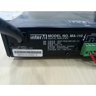 Amply - Amplifier Inter-M MA-110
