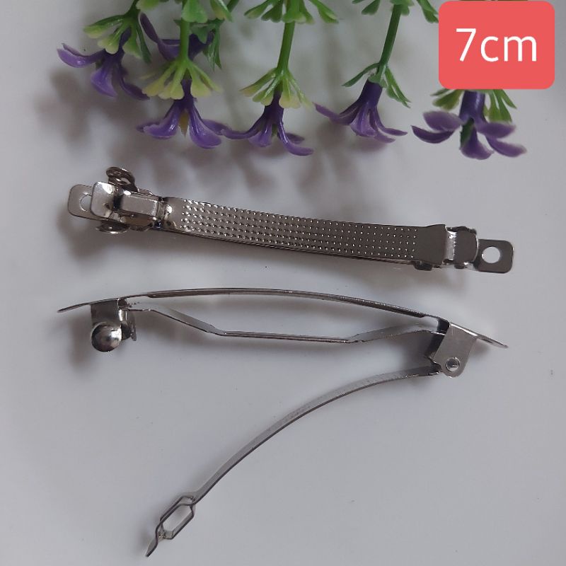 Kẹp sườn trơn , nguyên liệu cột tóc, size 7cm, 8cm, 10cm ( 1 túi /10 cái)