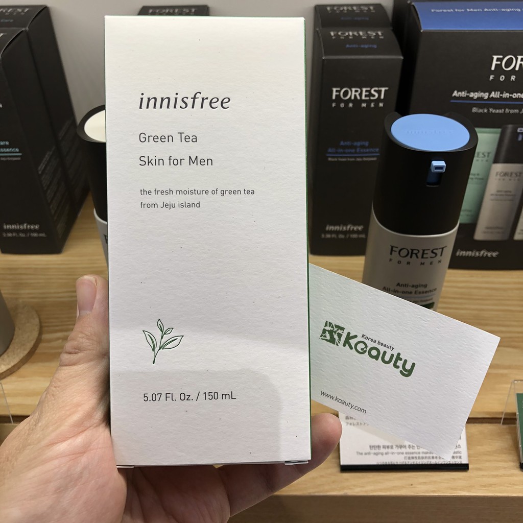 Nước hoa hồng Trà Xanh dành cho nam Innisfree Green tea Skin for Men 150ml