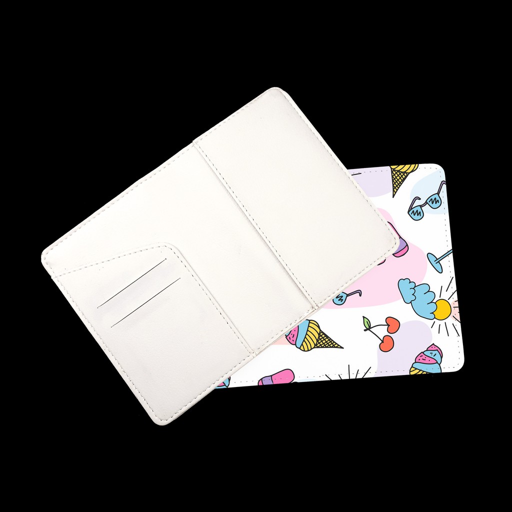 Ví Đựng Passport Du Lịch STICKER CUTE - Bao Da Hộ Chiếu Cover BỀN - ĐẸP - ĐỘC Thiết Kế Trẻ Trung - Tiện Lợi - LT038