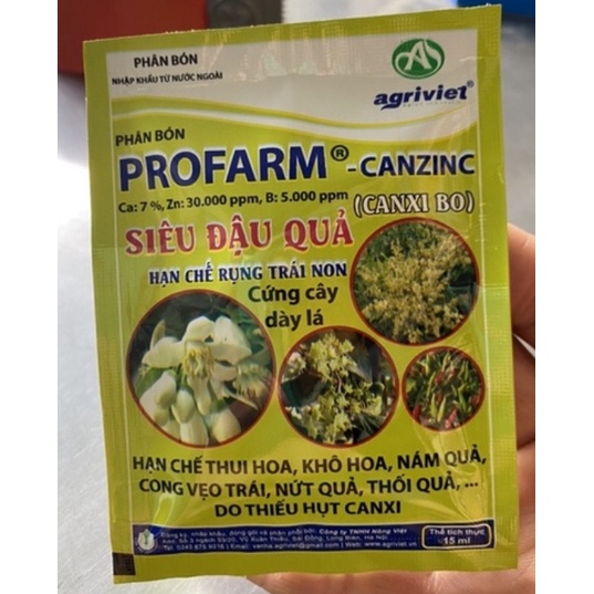 Canxi Bo  cứng cây dày lá hạn chế thối hoa chuyên dùng cho Hoa Phong Lan Hoa Hồng & cây ăn trái