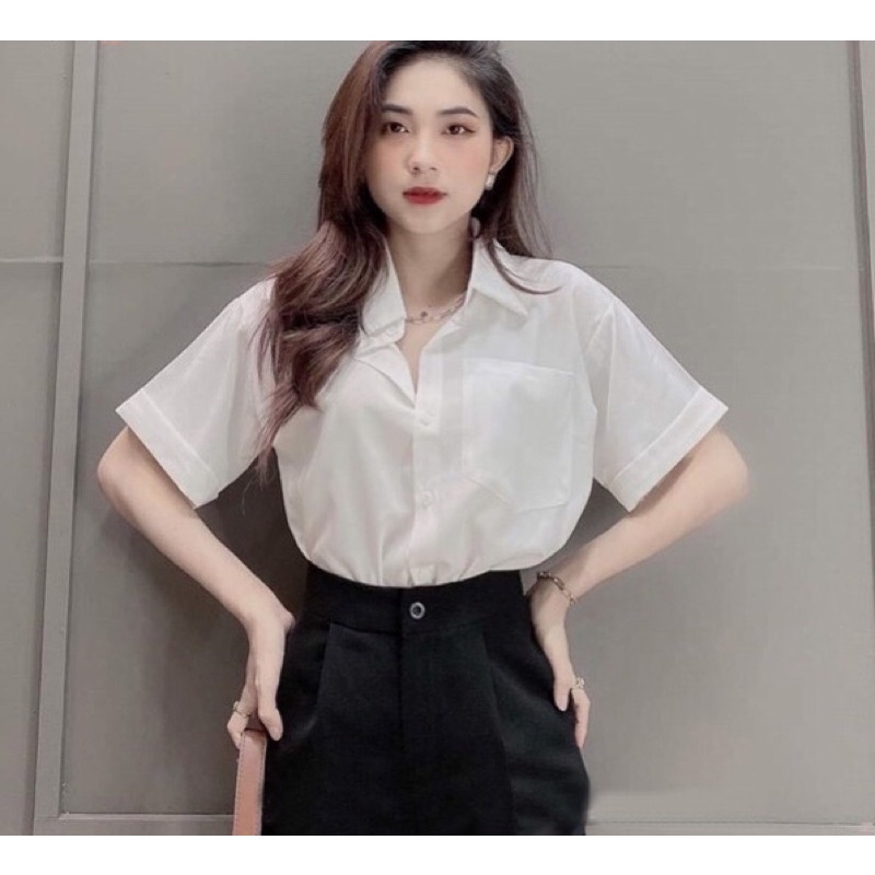 Áo sơ mi tay lỡ