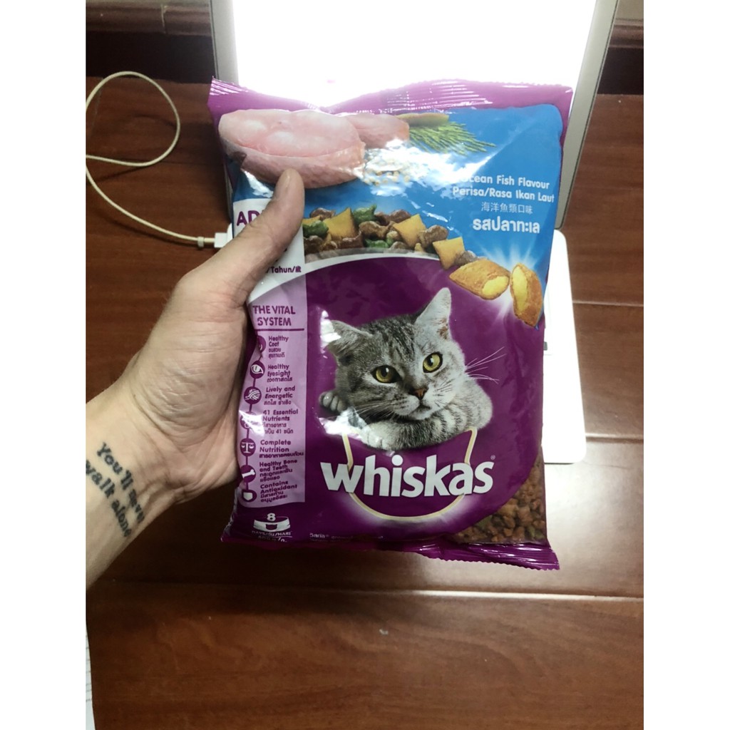 Thức ăn whiskas cho mèo trưởng thành túi 400g, 1,2 kg