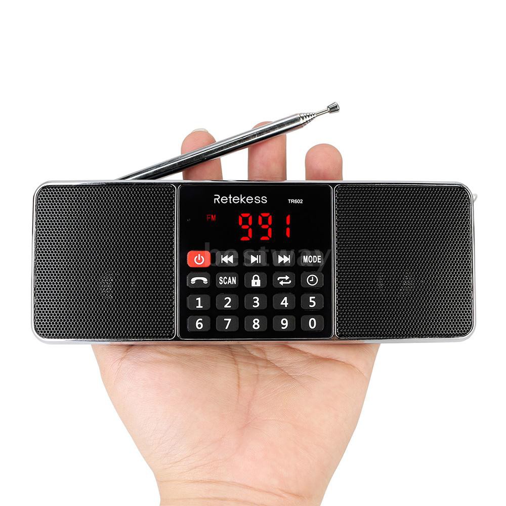 Loa Bluetooth Kĩ Thuật Số Retekess Tr602 Fm / Am Radio Đa Băng Tần