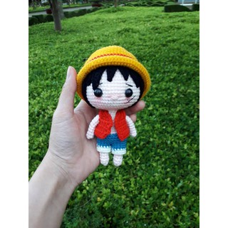 Búp bê luffy móc len
