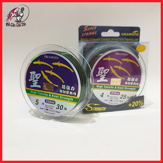 Cước Câu Cá Okamoto 4 con cá Cước Câu Cá Đủ Size 250m