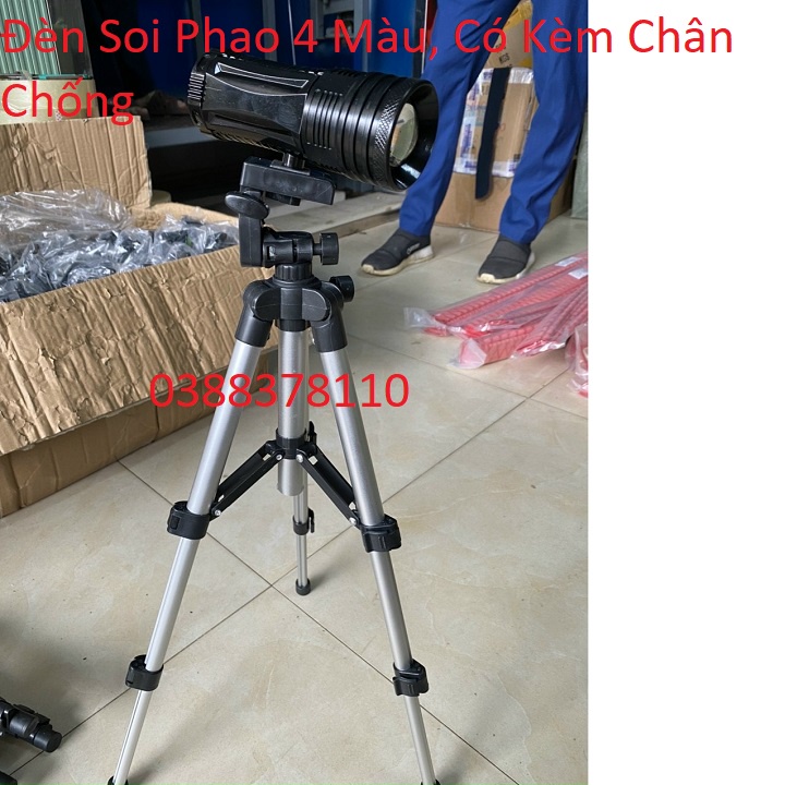 Đèn Soi Phao 4 Màu, Có Kèm Chân Chống