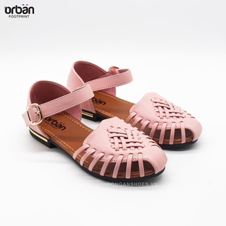 Giày búp bê bé gái Urban đan dây siêu đáng yêu 3 màu đỏ hồng trắng