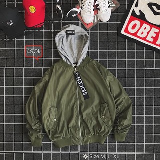 [Yeah1Shop] Áo khoác bomber dù 01 (M, L,XL)