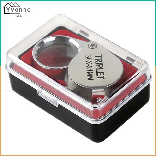 One Kính Lúp Phóng Đại 10x / 20x / 30x Gấp Gọn Bỏ Túi Tiện Dụng