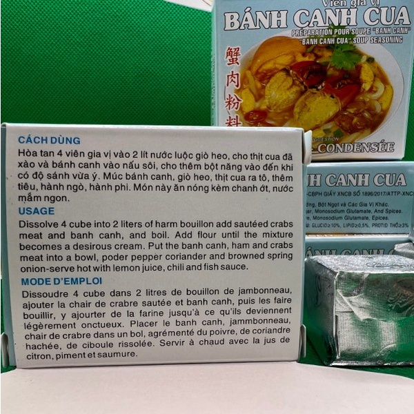 Viên gia vị BÁNH CANH CUA BẢO LONG -Thùng liên hệ