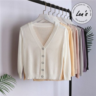 ÁO KHOÁC LEN CARDIGAN MỎNG LỬNG