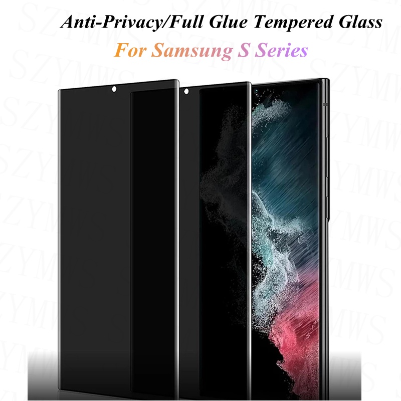 Kính Cường Lực Bảo Vệ Toàn Màn Hình Cho Samsung Galaxy S23 Ultra S22 S21 S20 Ultra Plus Note 9 10 20 Plus