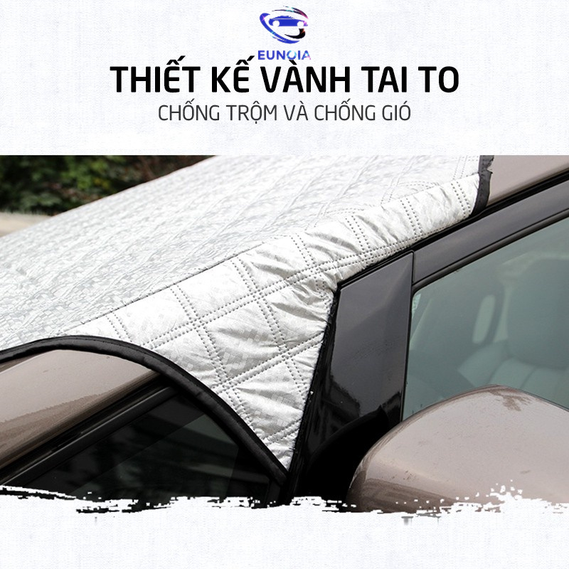 Bạt phủ kính lái Toyota Vios Corolla Cross Altis Innova Camry ô tô cách nhiệt 4 lớp tráng bạc chống nắng bảo vệ xe ô tô
