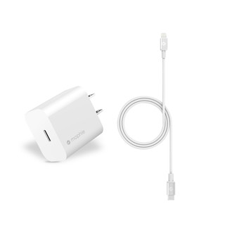 Combo: Bộ sạc nhanh MOPHIE 18W USB-C - Dán màn hình cường lực chống khuân InvisibleShield dành cho iPhone X/11 series