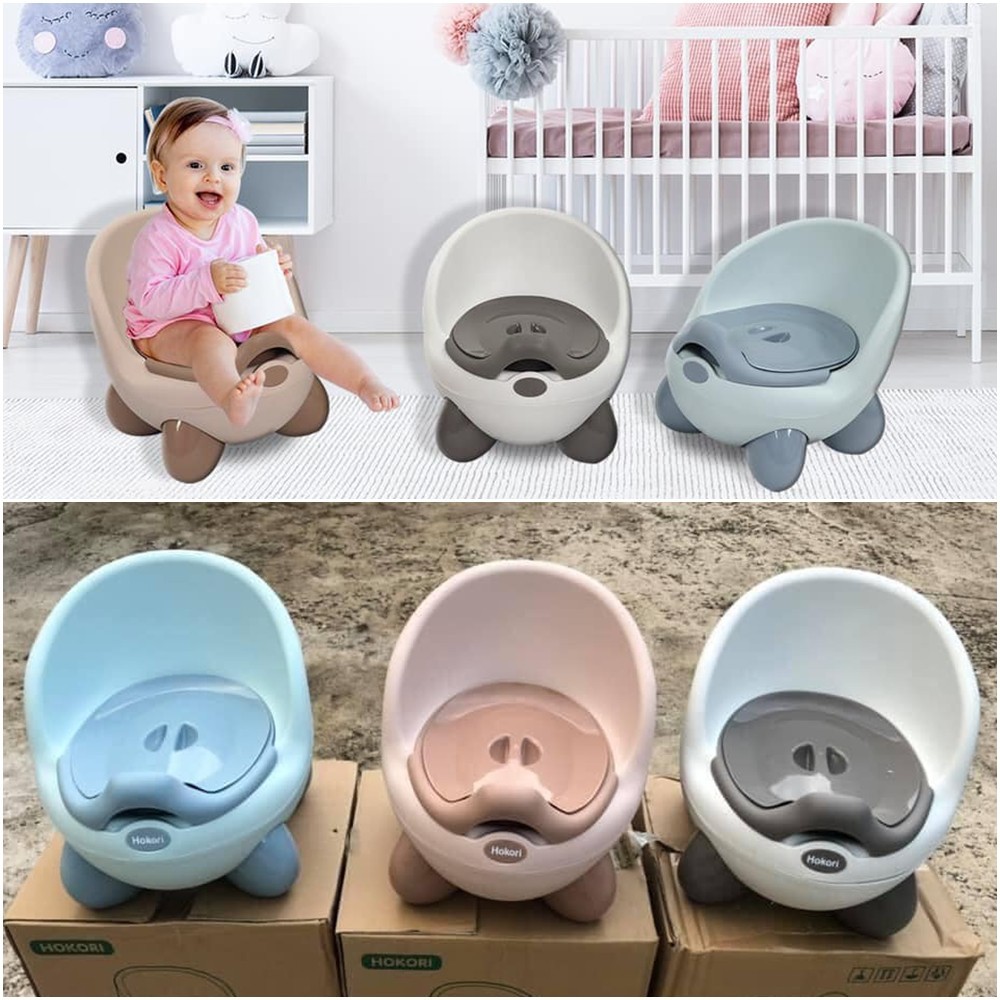 Bô cho bé đi vệ sinh, Ghế bô Hokori Baby có tựa lưng cao cấp (bô ngồi 4 chân trẻ em)