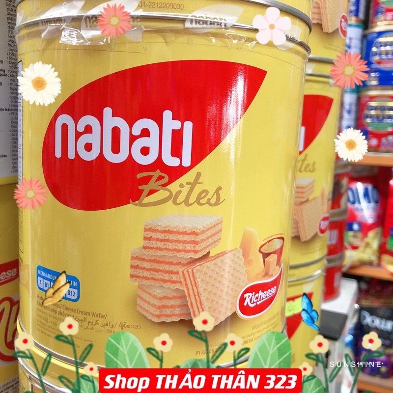 Bánh Xốp Kem Nabati 320gram (20cái x 16g)