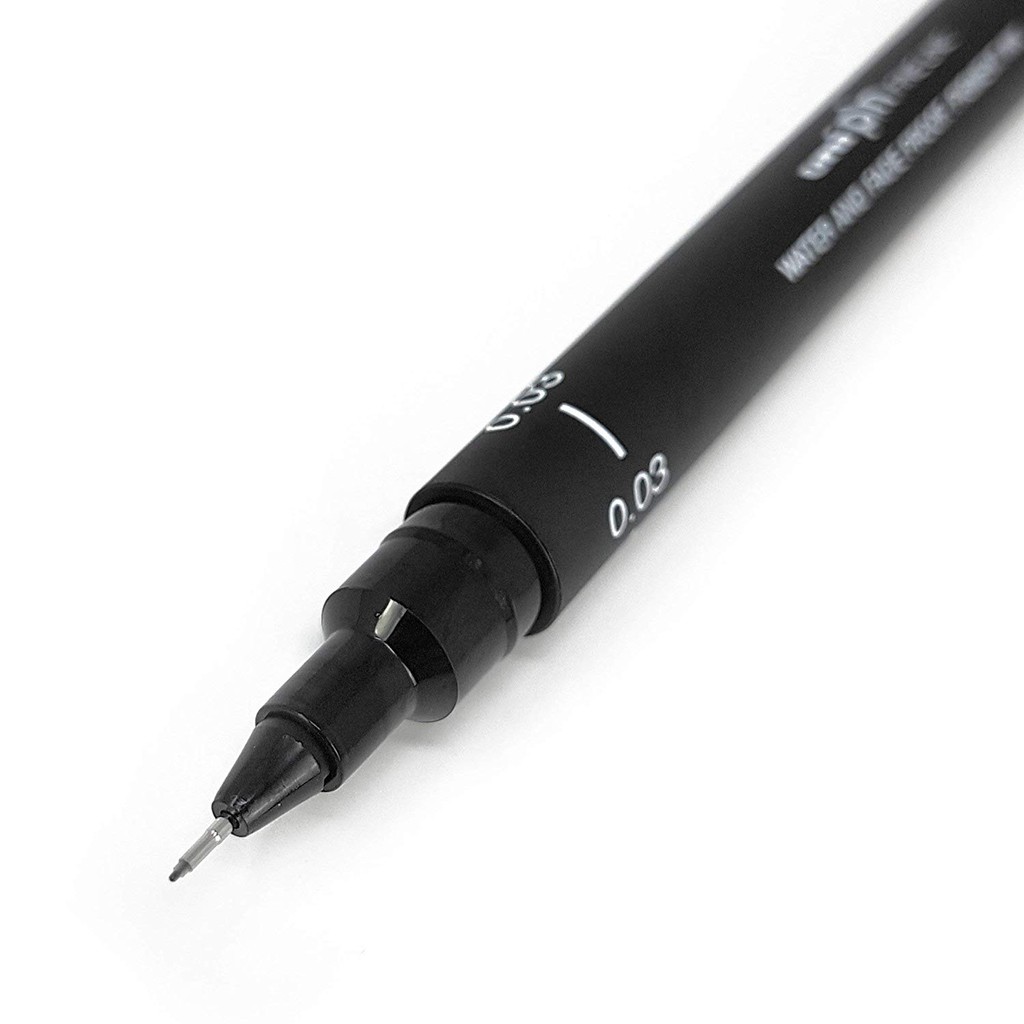 Bút vẽ kỹ thuật Uni Pin 200 Fine Line Drawing Pen nét 0.03; 0.05; 0.6;0.7 mm