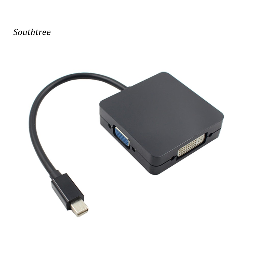 Cáp Chuyển Đổi 3 Trong 1 Dp Thunderbolt Sang Dvi Vga Hdmi Cho Macbook